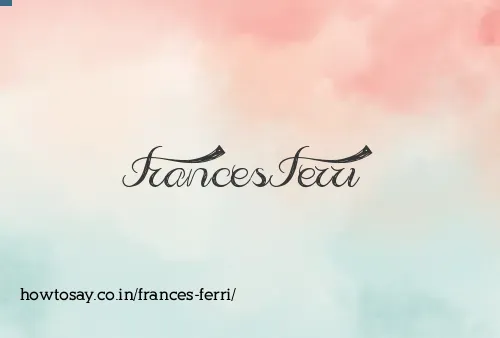 Frances Ferri