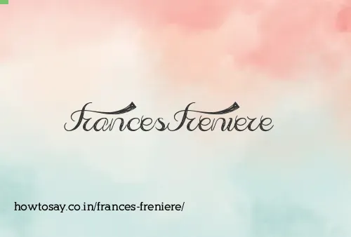 Frances Freniere