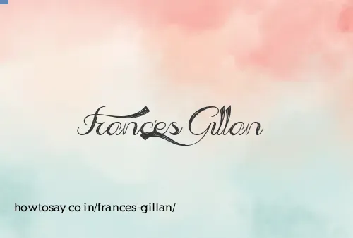 Frances Gillan