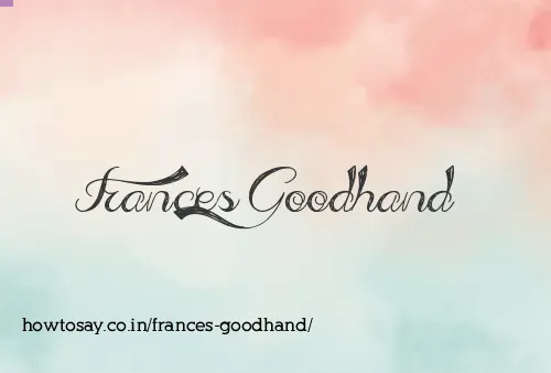 Frances Goodhand