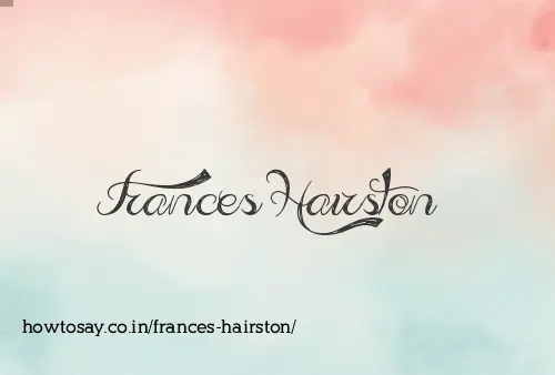 Frances Hairston