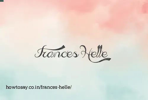 Frances Helle