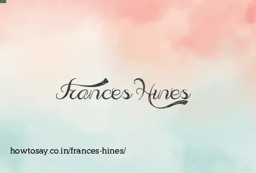 Frances Hines