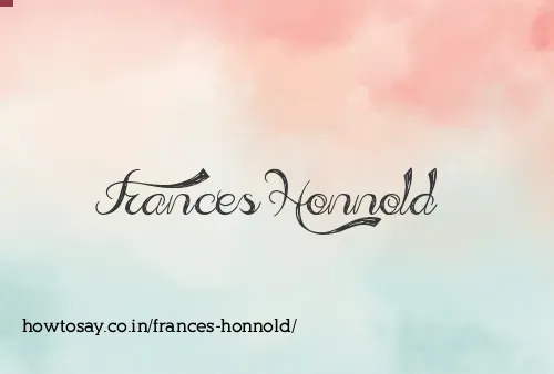 Frances Honnold