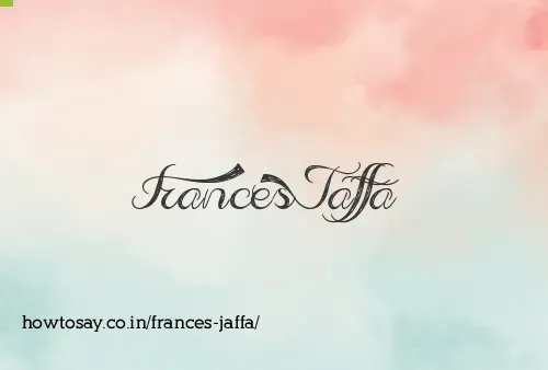 Frances Jaffa