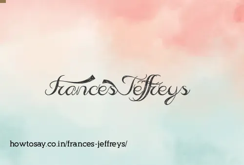 Frances Jeffreys