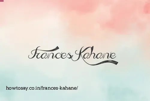 Frances Kahane