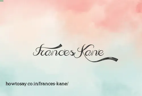 Frances Kane