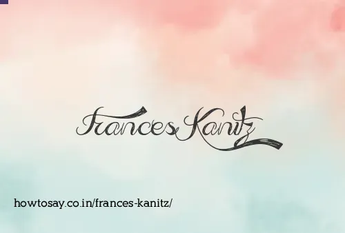 Frances Kanitz