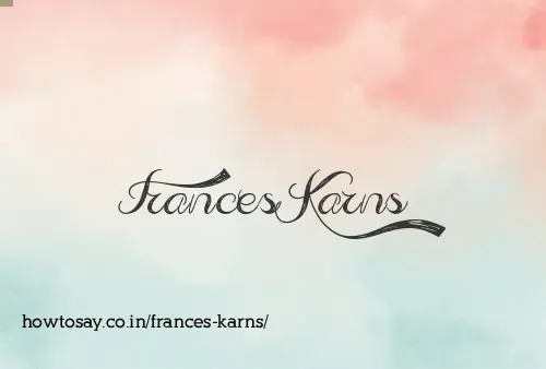 Frances Karns