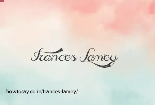 Frances Lamey