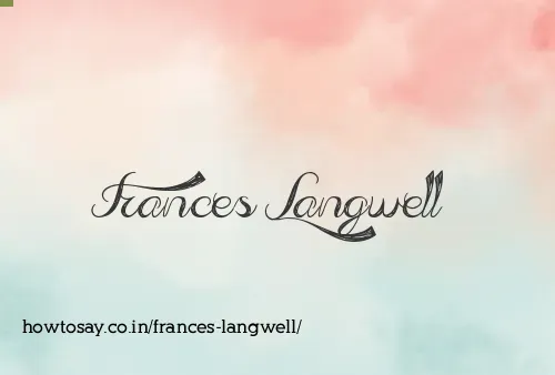 Frances Langwell