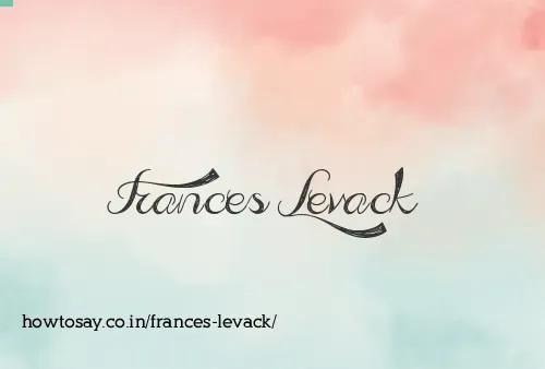 Frances Levack