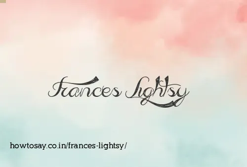 Frances Lightsy
