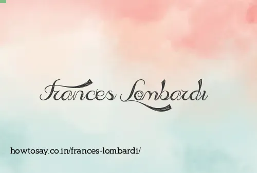 Frances Lombardi