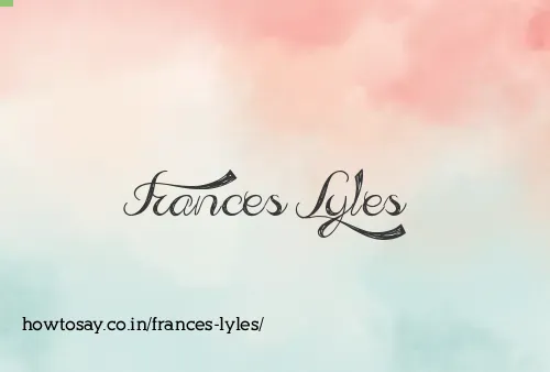 Frances Lyles