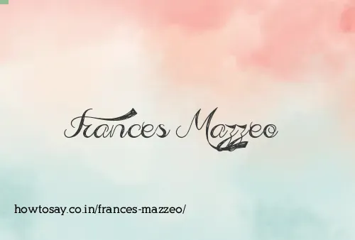 Frances Mazzeo