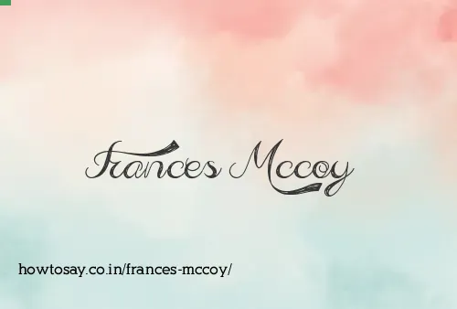 Frances Mccoy
