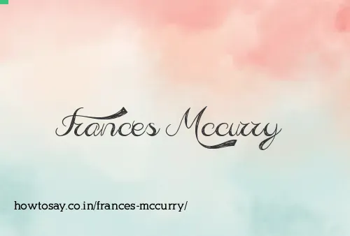 Frances Mccurry