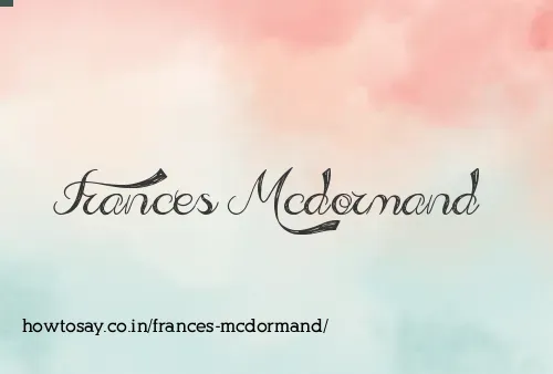 Frances Mcdormand