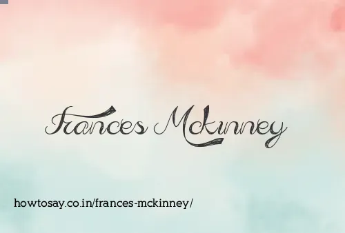 Frances Mckinney