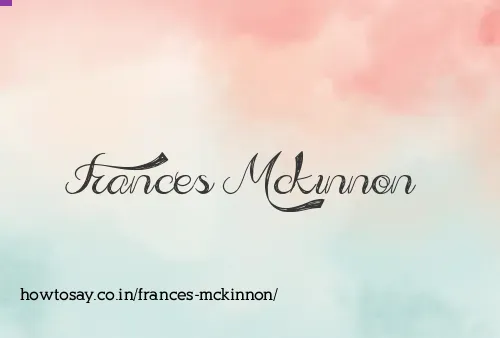Frances Mckinnon
