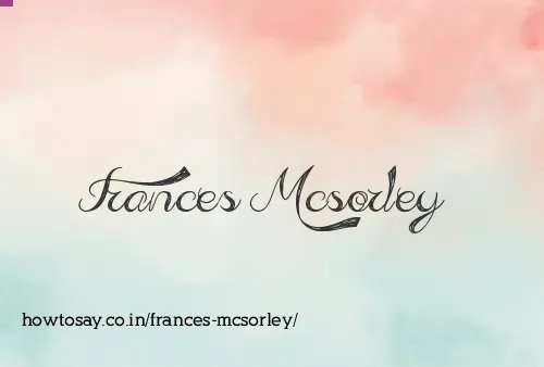 Frances Mcsorley