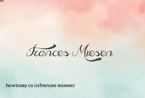 Frances Miesen