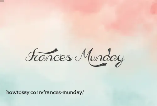 Frances Munday