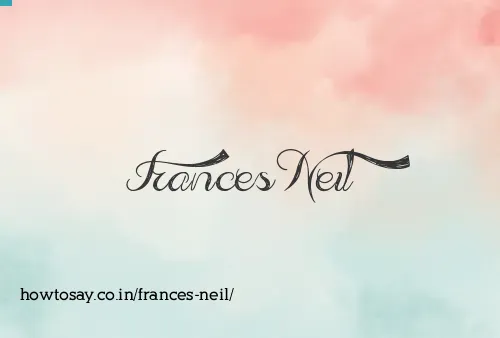 Frances Neil