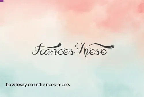 Frances Niese