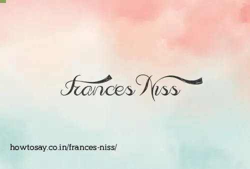 Frances Niss