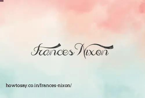 Frances Nixon