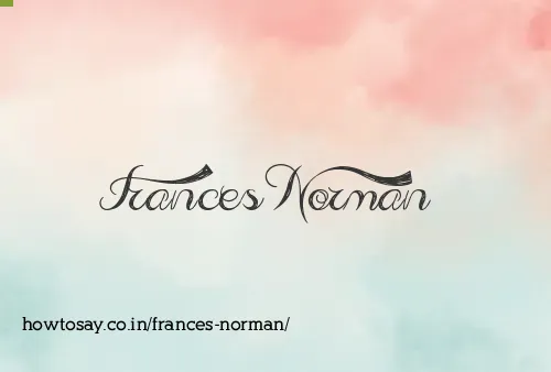 Frances Norman