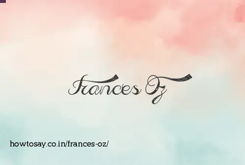Frances Oz