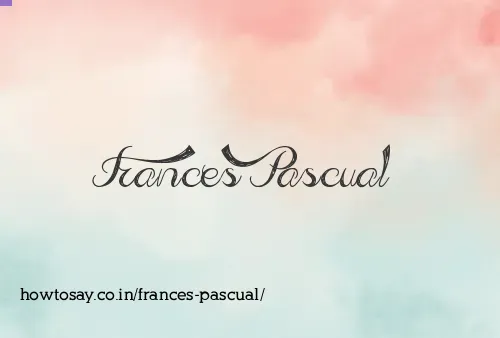 Frances Pascual