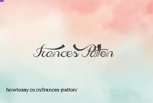 Frances Patton