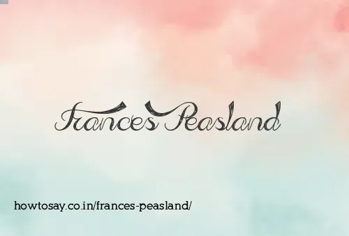 Frances Peasland