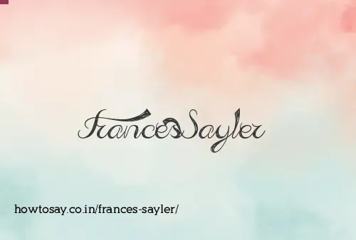 Frances Sayler