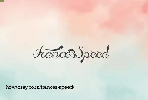 Frances Speed