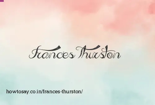 Frances Thurston