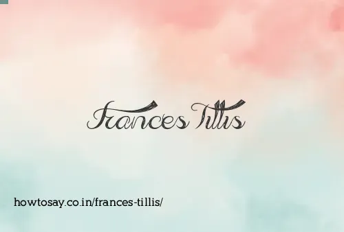 Frances Tillis