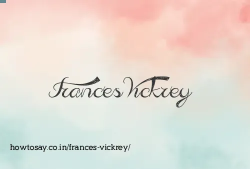Frances Vickrey
