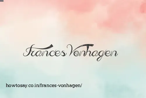 Frances Vonhagen