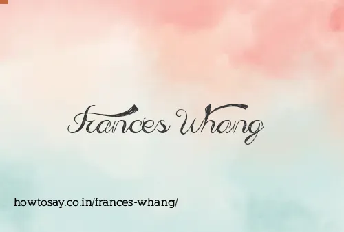 Frances Whang
