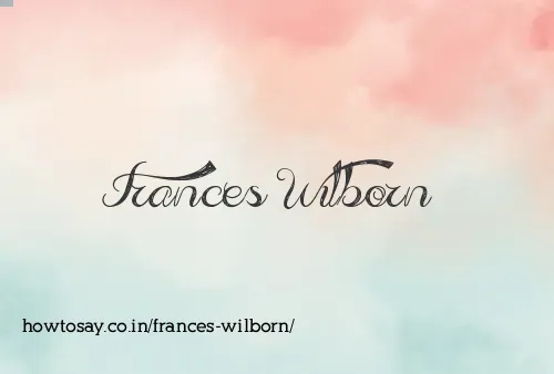 Frances Wilborn