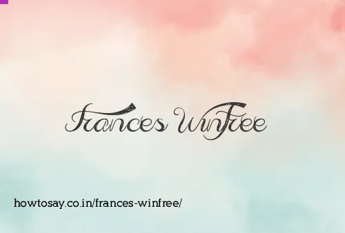 Frances Winfree