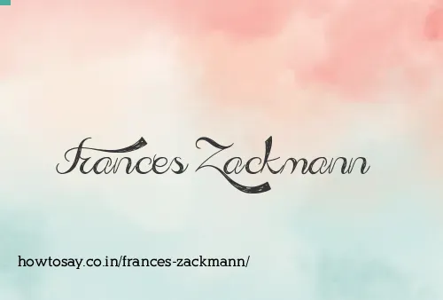 Frances Zackmann