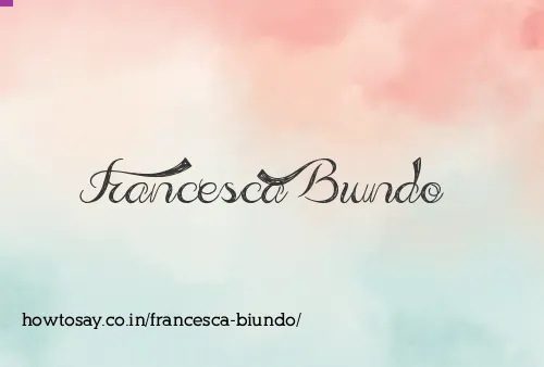 Francesca Biundo