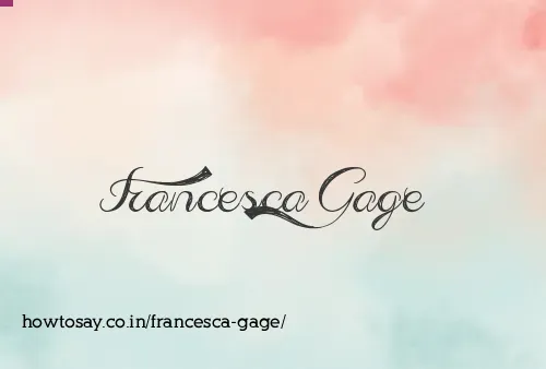 Francesca Gage